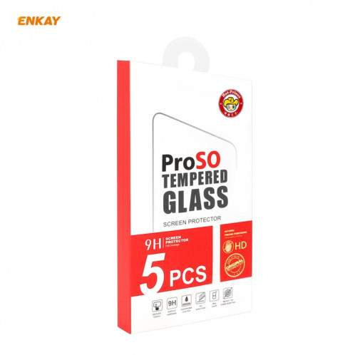 Pour Motorola Moto G10 / G20 / G30 5 pcs Enkay Hat-Prince Colle complète 0.26mm 9H 2.5D Verre trempé Film de couverture complète SE26011011-010