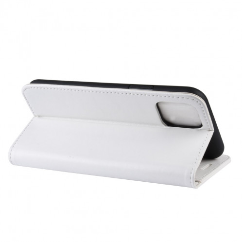 Étui à rabat horizontal en cuir à rabat horizontal R64 Texture pour iPhone 11 Pro Max, avec support et emplacements de cartes et porte-monnaie (blanc) SH501B1794-09