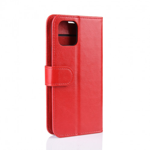 Étui à rabat horizontal en cuir à rabat horizontal R64 Texture pour iPhone 11 Pro Max, avec support et emplacements de cartes et porte-monnaie (rouge) SH501C1779-09