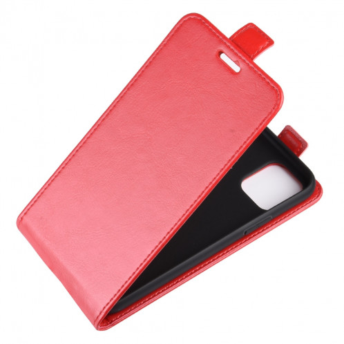Étui de protection en cuir à rabat vertical Crazy Horse pour iPhone 11 Pro Max (rouge) SH701C1218-07