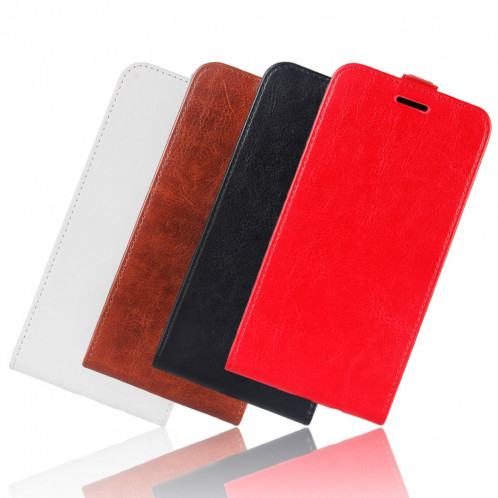 Étui de protection en cuir à rabat vertical Crazy Horse pour iPhone 11 Pro Max (rouge) SH701C1218-07