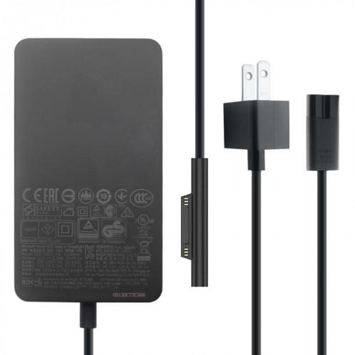 Chargeur d'adaptateur secteur 36W 12V 2.58A / 5V 1A pour Microsoft Surface Pro 3/4, Fiche américaine SH4877722-05