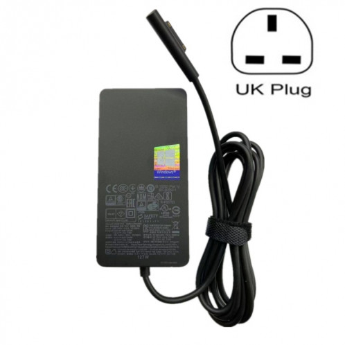 Pour Microsoft Surface Book 3 1932 chargeur d'adaptateur secteur 127W 15V 8A, la spécification de la prise: Fiche UK SH7401142-06