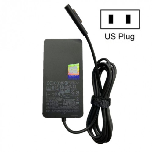 Pour Microsoft Surface Book 3 1932 chargeur d'adaptateur secteur 127W 15V 8A, la spécification du bouchon: US FICHER SH74031402-06