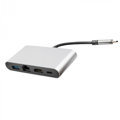 WS-07 Type-C 3.1 à RJ45 + HDMI + Station d'accueil multifonctionnelle de conversion multifonctionnelle de convertisseur PD 4-in-1 SH50531923-06