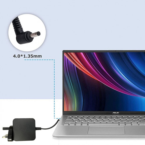 Prise britannique pour chargeur d'ordinateur portable ASUS 19V 1.75A S200 S200EX202E X202 X201E X201 SH39011439-05