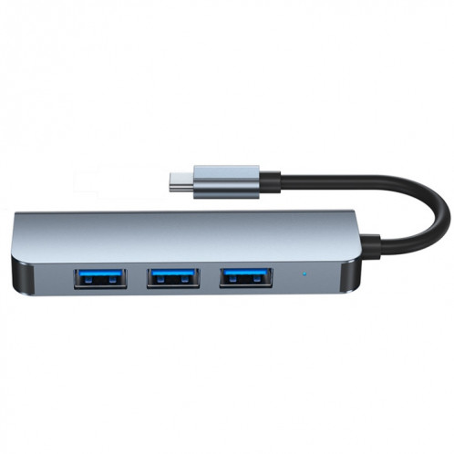 4 en 1 Type-C à 3 ports USB 2.0 + Hub USB 3.0 Port Network SH5182792-04