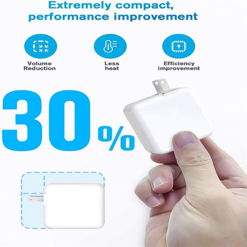 Adaptateur secteur portable de l'ordinateur portable 30W USB-C / de type C avec 1,8 m USB-C / Type-C sur le câble de charge USB-C / C / C, Fiche de l'UA SH01021372-07