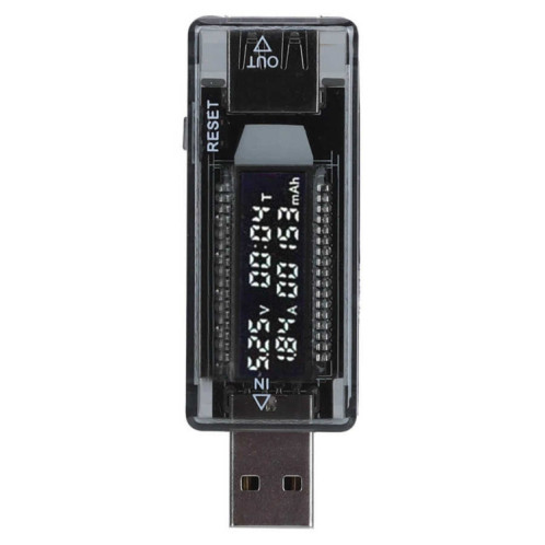 KWS-V21 QC2.0 Détecteur de charge de la tension de courant USB, multimètre, compteur de capacité de puissance SH53601791-06