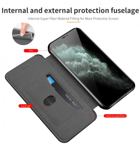 Pour iPhone 13 Tension intégrée Texture rétro TPU Magnétique TPU + PU en cuir avec fente et support de carte (bleu) SH303D714-07