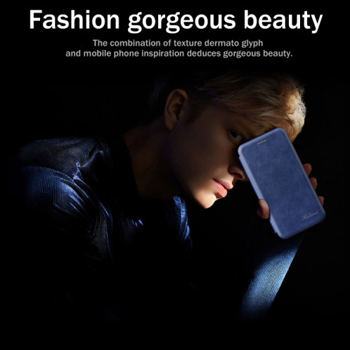 Pour iPhone 13 tension intégrée texture rétro texture magnétique tpu + étui en cuir PU avec fente et support de carte (rouge) SH303B923-07