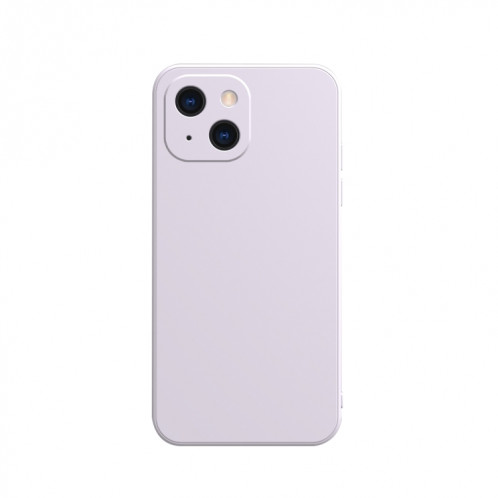 Couleur solide CUBE Doublure de silicone LIQUIDE DOUCHE DE SILICOLE DOUCHE POUR IPHONE 13 MINI (PURPLE) SH304E1597-08