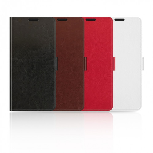 Texture R64 Étui de protection Horizontal simple Horizontal avec support et carte de portefeuille et cadre de portefeuille et photo pour iPhone 13 (blanc) SH701B726-07