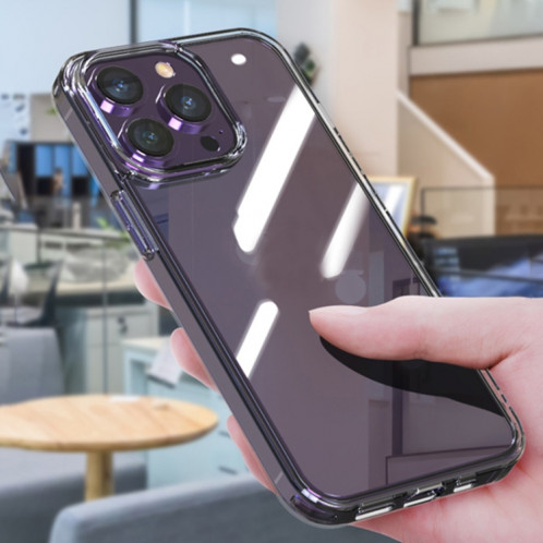 Verre trempé transparent élevé + TPU Case antichoc pour iPhone 13 Pro (Noir) SH602A501-08