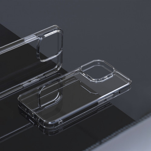 Verre trempé transparent élevé + TPU Case antichoc pour iPhone 13 Pro (Transparent) SH602C1869-08