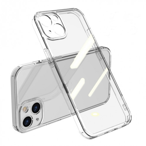 Verre trempé transparent élevé + TPU Case antichoc pour iPhone 13 (transparent) SH603C965-08