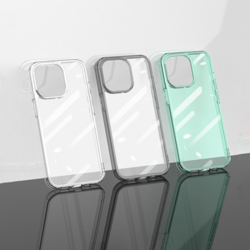 Verre trempé transparent élevé + TPU Case antichoc pour iPhone 13 Mini (Noir) SH604A1045-08