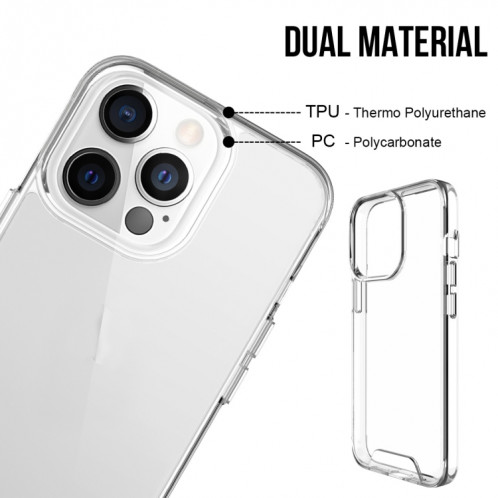 High Transparent acrylique + TPU Case antichoc pour iPhone 13 (transparent) SH703A322-07