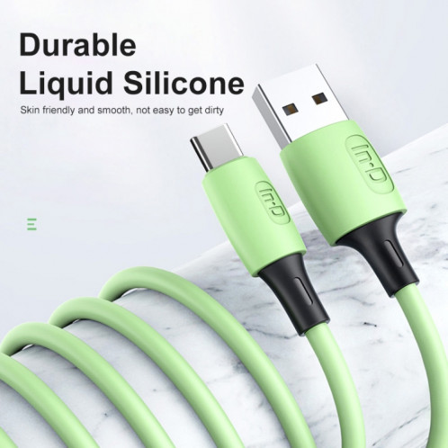 Enkay Hat-Prince Enk-CB1101 5A USB au câble de charge super rapide en silicone USB-C / C / C / C / C / C, longueur du câble: 1,2 m (vert) SE501B857-07