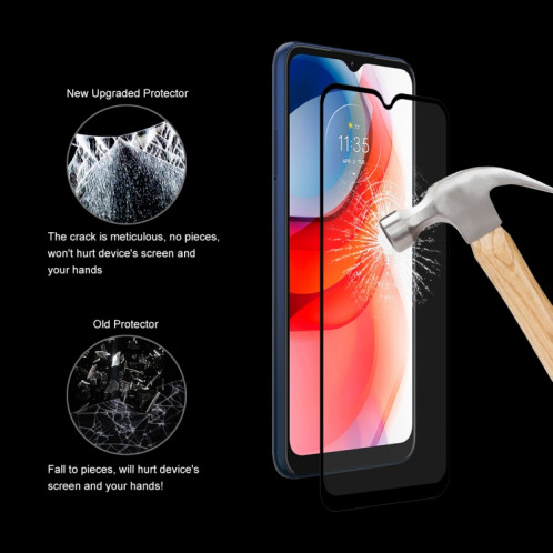 Pour Mottrola Moto G Jouer 2021 Enkay Hat-Prince Colle pleine 0.26mm 9H 2.5D Verre trempé Screen Protector Couverture complète SE7404703-09