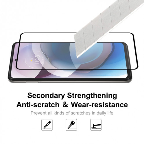 Pour Motorola One 5G ACE 2 PCS Enkay Hat-Prince Colle pleine 0.26mm 9H 2.5D Verre trempé Screen Protector Film de couverture complète SE7503282-09
