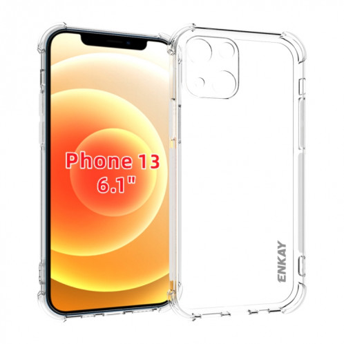 Hat-Prince Enkay Clear TPU Case Soft Soft Soft Board Cover Protection pour iPhone 13 SE94021902-06