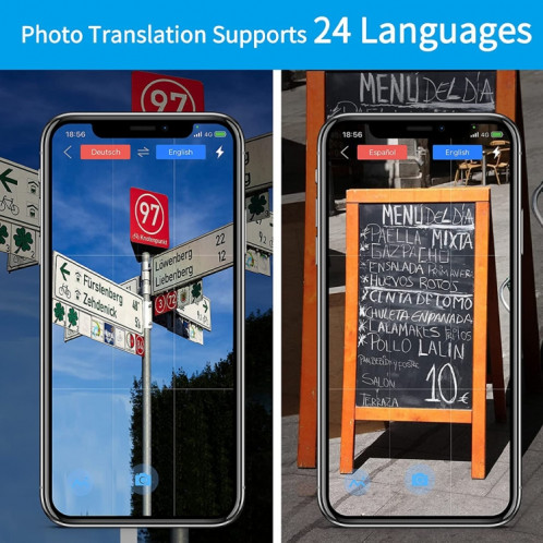 G6 Portable Instant en temps réel Traducteur de la voix multi-langues Traduct de voyage personnel de voyage personnel (gris) SH001B1551-08