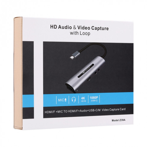 Z39A HDMI / F + microphone HDMI / F + Audio + carte de capture USB 4K, support Windows Android Linux et MacOS, etc. SH58581281-08