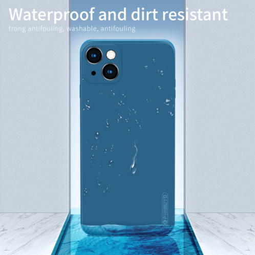 Pinwuyo Touching Série TPU de TPU en silicone liquide pour iPhone 13 (bleu) SP601B1033-06