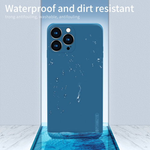 Pinwuyo Touching Series TPU Silicone liquide TPU antichoc pour iPhone 13 Pro (Bleu) SP602B389-06