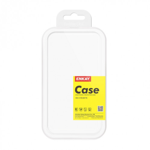 Hat-Prince Enkay Silicone de protection antichoc de protection antichoc couvre-boîtier de protection de protection + protecteur d'écran de verre trempé 9H pour iPhone 13 Pro (Noir) SE101B952-08