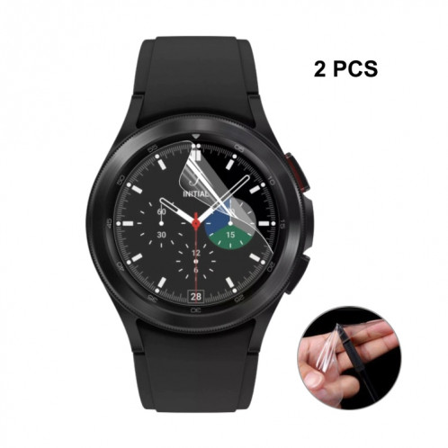 2 PCS For Samsung Galaxy Watch4 Classic 46mm ENKAY Hat-Prince Full Screen Coverage Without Warping Edge TPU Soft Film SE20021143-06