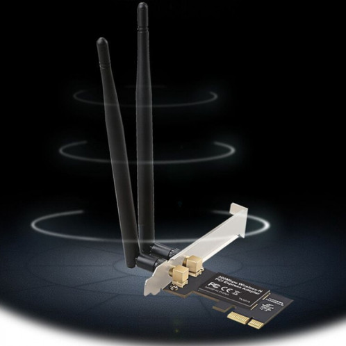 Carte de réseau sans fil PCI-e de 300 m à double fréquence SH6695923-04