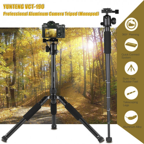 Monopode de trépied d'aluminium VCT-190 avec tête de boule SH67361094-07