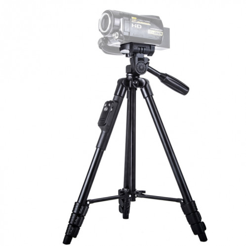 YUNTENG VCT-5218 Support de trépied en aluminium avec télécommande Bluetooth et pince à tête et téléphone à 3 voies SH6817855-05