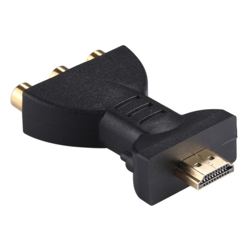 Adaptateur audio vidéo HDMI mâle vers 3 RCA plaqué or Convertisseur de composants AV pour projecteur DVD SH1687113-07