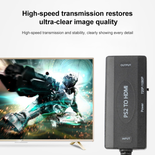 720p / 1080p PS2 au convertisseur HDMI SH68881939-08