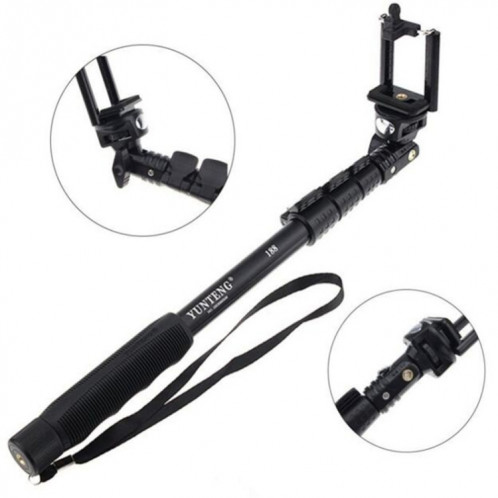 YunTeng 188 monopod télescopique de poche extensible, pour caméras / smartphones / mobiles SH68891822-06