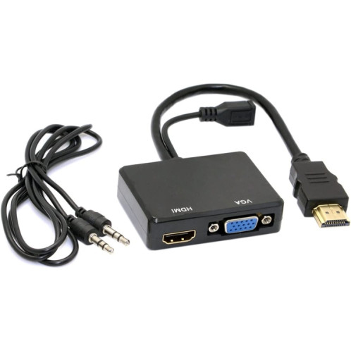 Affichage multi-écran Présentant un convertisseur VGA HDMI sur VGA SH6894872-05