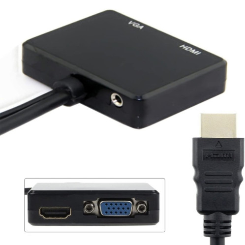 Affichage multi-écran Présentant un convertisseur VGA HDMI sur VGA SH6894872-05