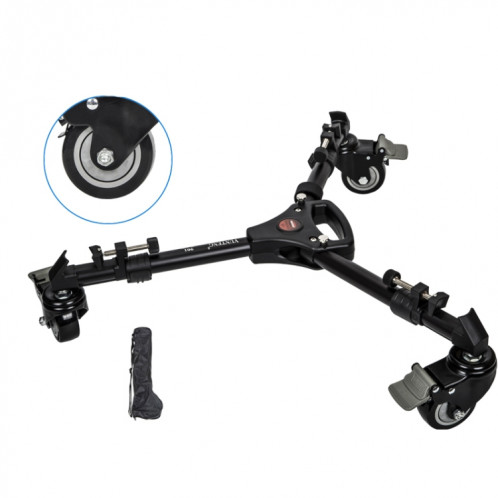 YUNTENG 901 Alliage d'aluminium Caméra Trépied Tripode Poulie de roue de la poulie, charge 30kg SH6899843-08