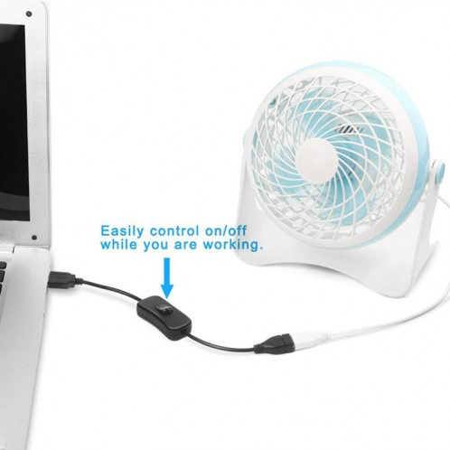 28cm USB 2.0 un câble d'extension d'extension mâle à femelle avec interrupteur SH1691658-06