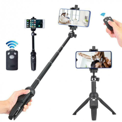YunTeng YT-9928 3 sur 1 Trépied de poche à portails, monopod selfie Stick, Bluetooth Remote Shutter pour tous les smartphones SH69401516-07