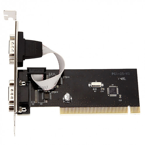 RS232 Port série TX382B 2 PORT PCI à 9 broches Adaptateur de carte Riser avec numéro de suivi SH695063-05