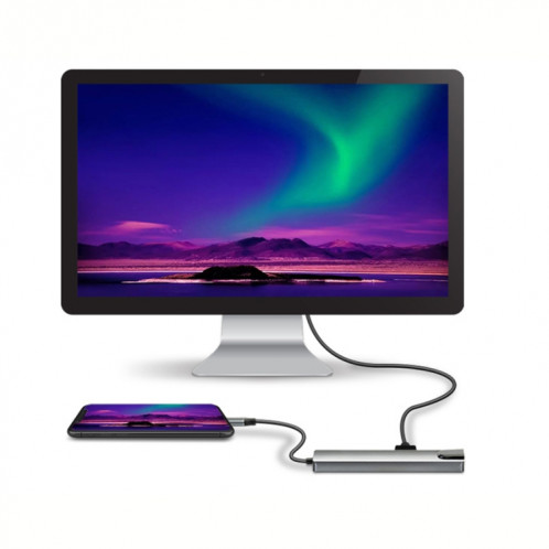 5 sur 1 USB Type-C à RJ45 + USB3.0 x 2 + Adaptateur de moyeu PD + HDMI SH70341118-05