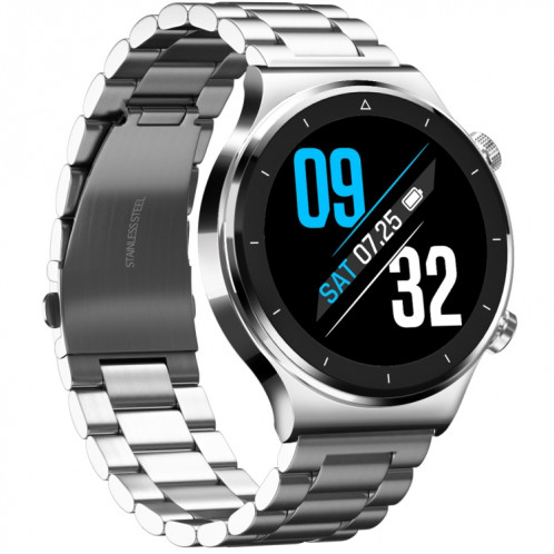 N58 IP67 1,28 pouce Touch Color Smart montre intelligente (argent en acier inoxydable) SH001A1169-09