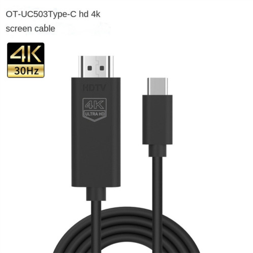 OT-UC503 4 KUSB Type C mâle au câble d'écran mâle HDMI SH72371112-06