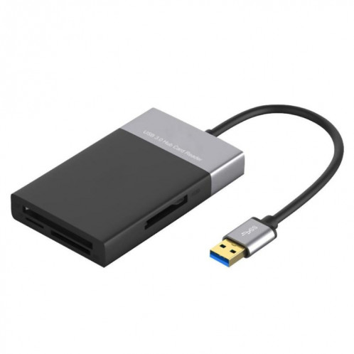 6-en-1 USB 3.0 à USB3.0 x 2 + carte CF + carte TF + carte SD + Adaptateur de moyeu de carte XQD SH7241672-04