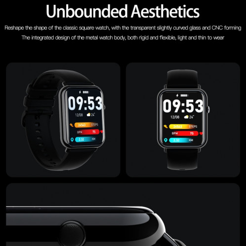Q19 PRO IP67 SmartWatch de 1,69 pouce de 1,69 pouce (or + rose) SH801B209-09