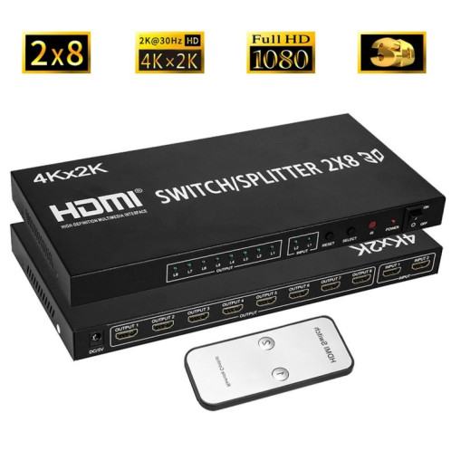 Interrupteur vidéo HDMI 2-in-8 Full HD 4K x 2K SH74741695-07